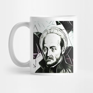 Ignatius of Loyola Black and White Portrait | Ignatius of Loyola Artwork 3 Mug